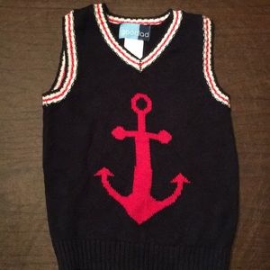 Boys Dark Blue Sweater Vest, size 4